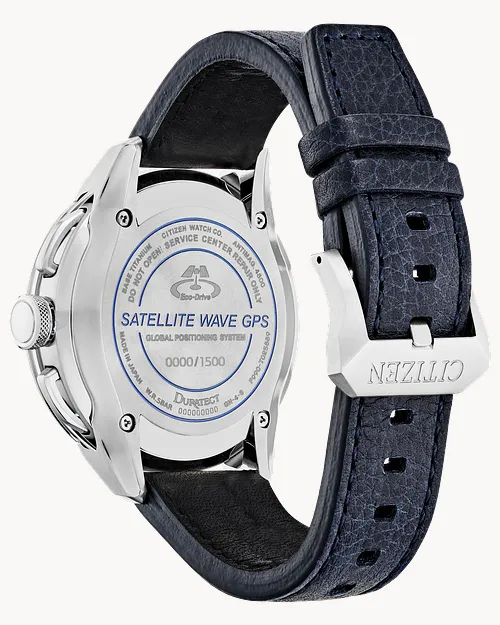 Satellite Wave F900 Blue Dial Leather Strap CC7000-01L | CITIZEN Satellite Wave F900 Blue Dial Leather Strap CC7000-01L | CITIZEN